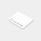 Eine Anmerkung von einem Musiker Post-it Klebezettel (angewinkelt)