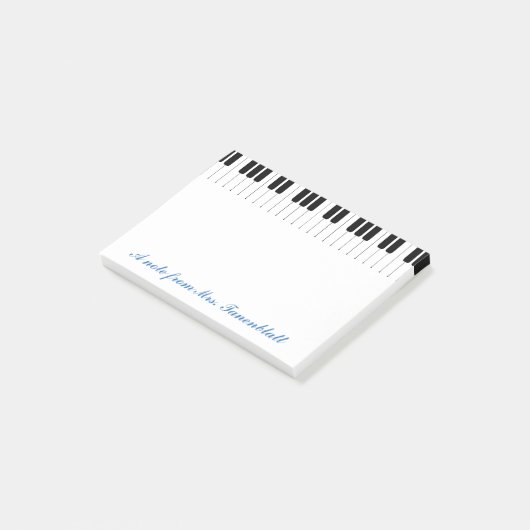 Eine Anmerkung von Ihrem Musiklehrer Post-it Klebezettel (angewinkelt)