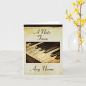 Eine Anmerkung von… Klavier befestigt Karte (Gelbe Blume)