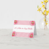 Eine Anmerkung zum zu sagen hallo Karte (Gelbe Blume)