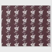 Eine Anordnung minimalistischer Rosen in einer Lin Geschenkpapier (Flach)