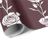 Eine Anordnung minimalistischer Rosen in einer Lin Geschenkpapier (Rolleneckpunkt)