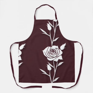 Eine Anordnung minimalistischer Rosen in einer Lin Schürze