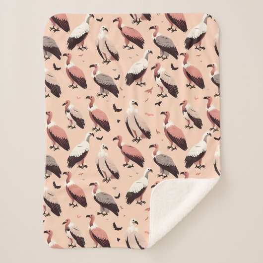 Eine Ansammlung von Vultures Pattern Sherpadecke (Vorderseite)