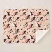 Eine Ansammlung von Vultures Pattern Sherpadecke (Vorderseite (Horizontal))