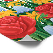 Eine anschauliche Darstellung von Blume Poster (Ecke)