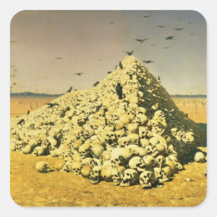 Eine Anschuldigung des Krieges von 1871, 1871 Quadratischer Aufkleber