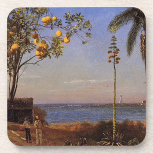 Eine Ansicht auf den Bahamas von Bierstadt Albert. Getränkeuntersetzer