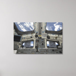 Eine Ansicht aus dem Führerraum heraus Leinwanddruck
