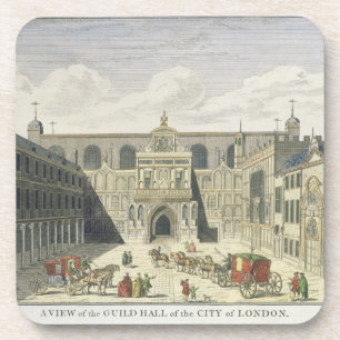 Eine Ansicht der Innung Hall der Stadt von London, Getränkeuntersetzer