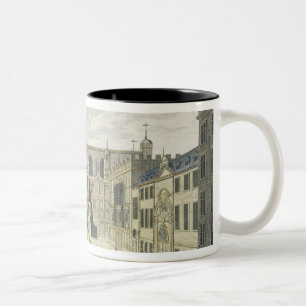 Eine Ansicht der Innung Hall der Stadt von London, Zweifarbige Tasse