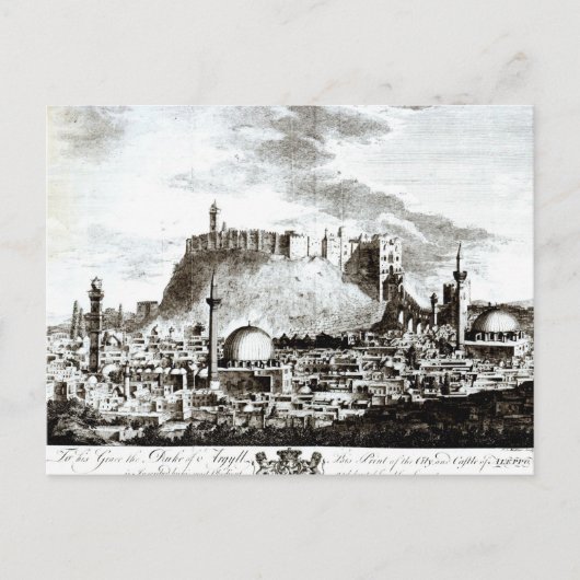 Eine Ansicht der Stadt und des Schlosses von Postkarte (Vorderseite)