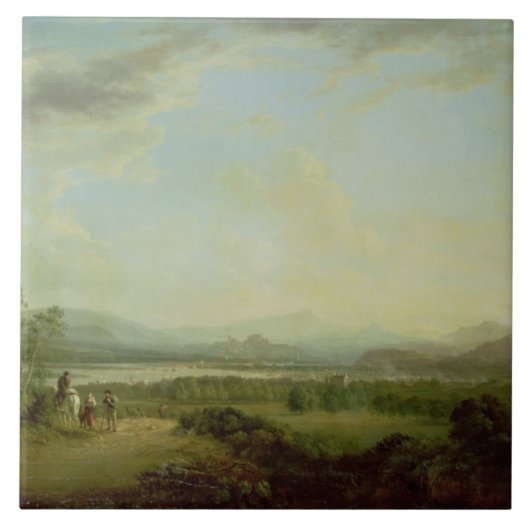 Eine Ansicht der Stadt von Stirling auf dem River Fliese (Vorderseite)