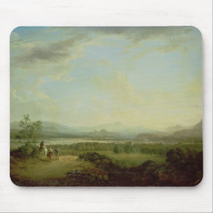Eine Ansicht der Stadt von Stirling auf dem River Mousepad