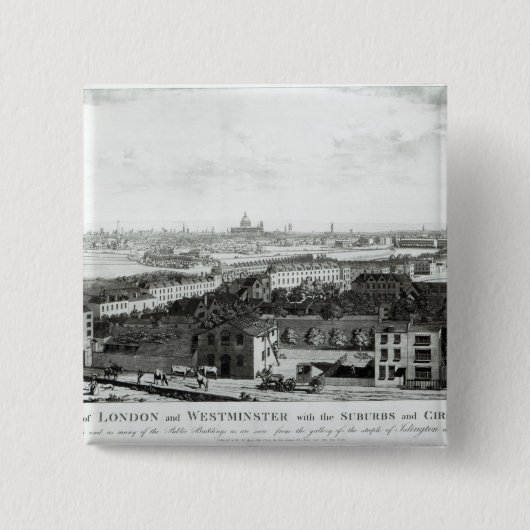 Eine Ansicht der Städte von London und von Button (Vorderseite)