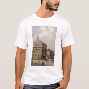 Eine Ansicht des Baptistry in Florenz (Platte) T-Shirt