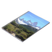 Eine Ansicht des Bergs Fitz Roy Notizblock (Linke Seite)