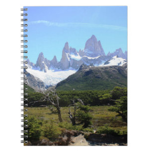 Eine Ansicht des Bergs Fitz Roy Notizblock