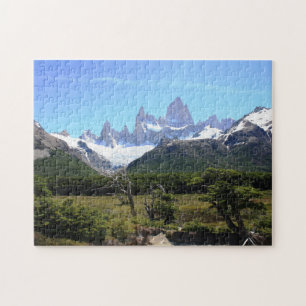 Eine Ansicht des Bergs Fitz Roy Puzzle