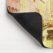 Eine Ansicht des Kanals mit Booten und Gebäude Mousepad (Ecke)