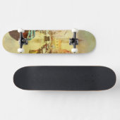 Eine Ansicht des Kanals mit Booten und Gebäude Skateboard (Horizontal)