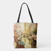 Eine Ansicht des Kanals mit Booten und Gebäude Tasche (Rückseite)