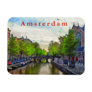 Eine Ansicht des Kanals nahe Oudekerk. Magnet