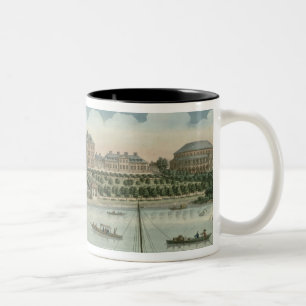 Eine Ansicht des königlichen Krankenhauses an Zweifarbige Tasse