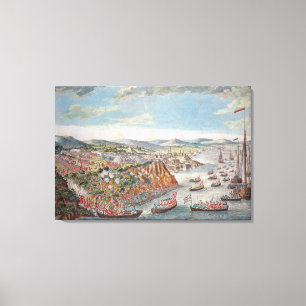 Eine Ansicht des Nehmens von Quebec Leinwanddruck