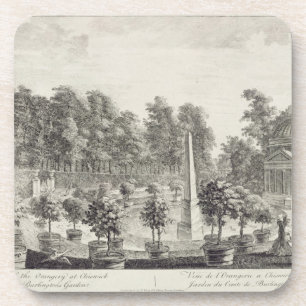 Eine Ansicht des Orangery, Garten a Getränkeuntersetzer
