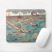 Eine Ansicht des Teils der Stadt von Boston Mousepad (Mit Mouse)