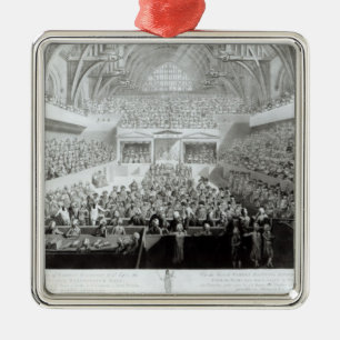 Eine Ansicht des Versuches von Waren Hastings Ornament Aus Metall