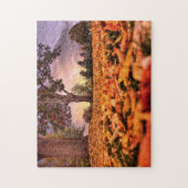 Eine Ansicht durch das Blätter-Puzzlen Puzzle (Vertikal)