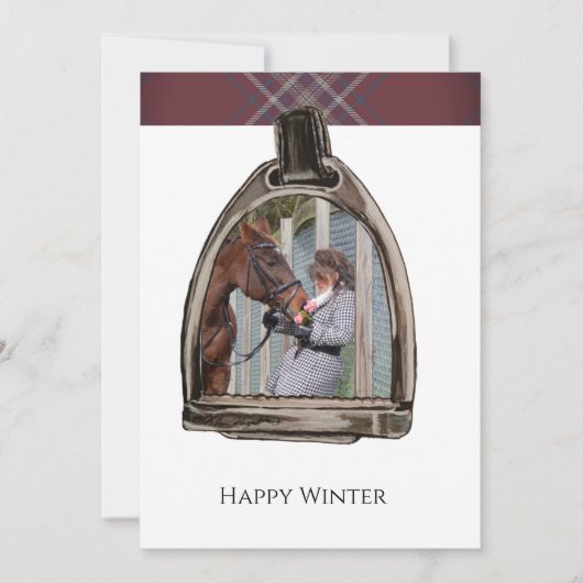 eine Ansicht durch den Steigbügel Karte (Vorderseite)