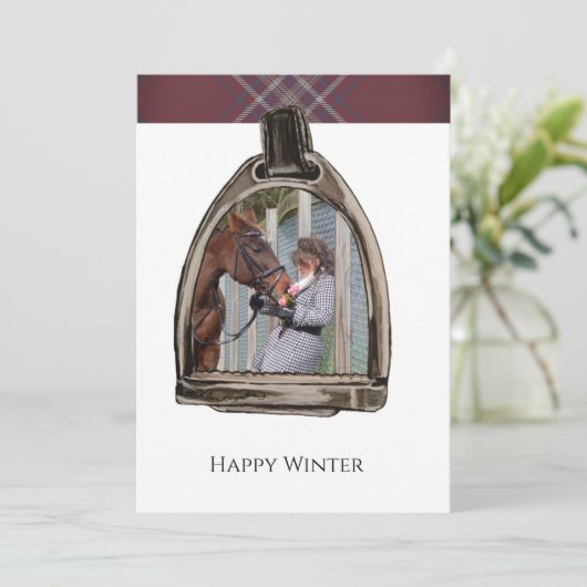 eine Ansicht durch den Steigbügel Karte (Stehend Vorderseite)