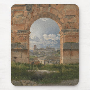 Eine Ansicht durch drei Bögen des Kolosseums Mousepad