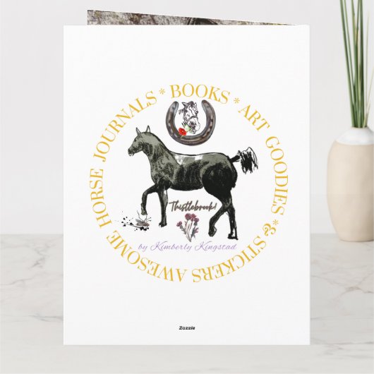 eine Ansicht durch einen Steigbügel Karte (Rückseite)