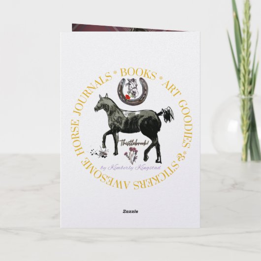 eine Ansicht durch einen Steigbügel Karte (Rückseite)