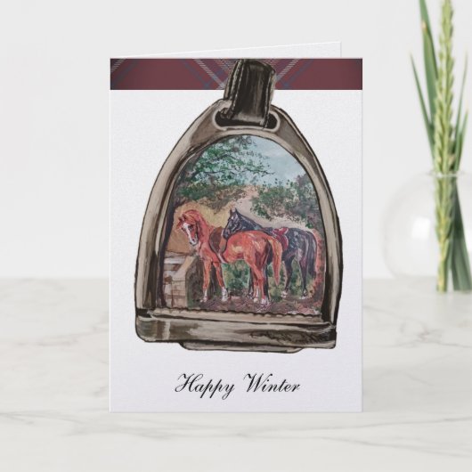 eine Ansicht durch einen Steigbügel Karte (Vorderseite)