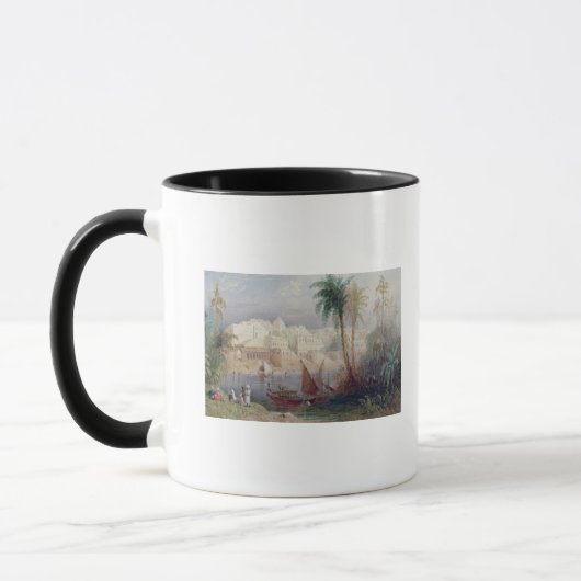 Eine Ansicht einer indischen Stadt Tasse (Links)