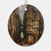 Eine Ansicht in das jüdische Viertel, Frankfurt, Keramikornament (Links)