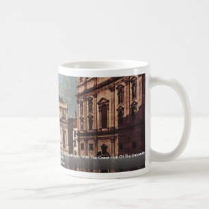 Eine Ansicht vom Raum vor der Universität Kaffeetasse