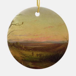 Eine Ansicht von Adelaide am Sonnenuntergang Keramikornament