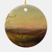 Eine Ansicht von Adelaide am Sonnenuntergang Keramikornament (Hinten)