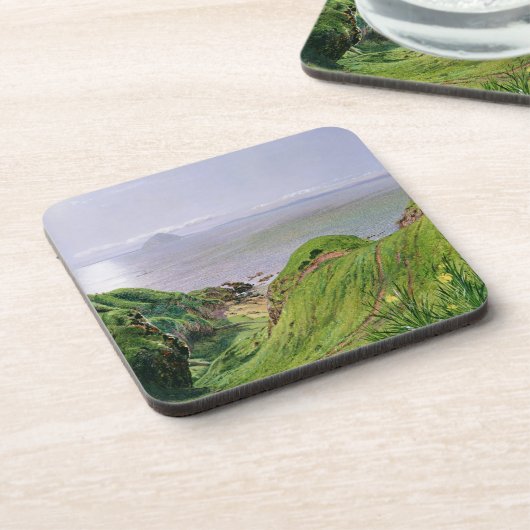 Eine Ansicht von Ailsa Craig und die Insel von Getränkeuntersetzer (Linke Seite)