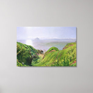 Eine Ansicht von Ailsa Craig und die Insel von Leinwanddruck