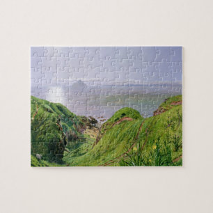 Eine Ansicht von Ailsa Craig und die Insel von Puzzle