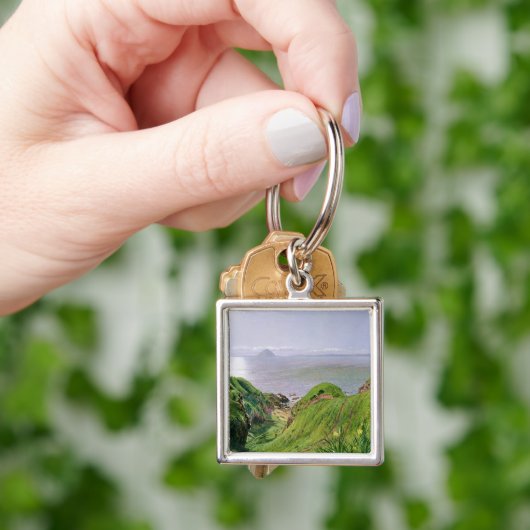 Eine Ansicht von Ailsa Craig und die Insel von Schlüsselanhänger (Hand)