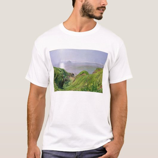 Eine Ansicht von Ailsa Craig und die Insel von T-Shirt (Vorderseite)