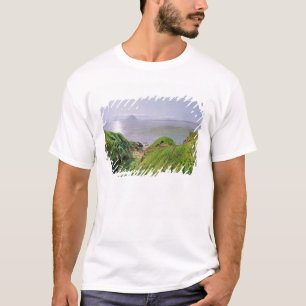 Eine Ansicht von Ailsa Craig und die Insel von T-Shirt
